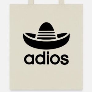 Adios tote bag
